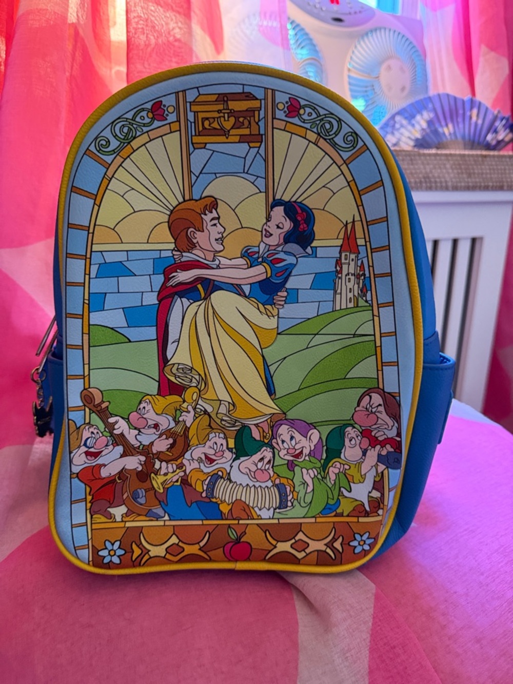 Stained glass Snow White backpack